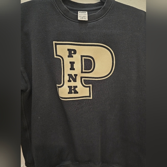 PINK Victoria's Secret Womans  Black Ivy Clasic  Crewneck Sweater - Picture 6 of 6